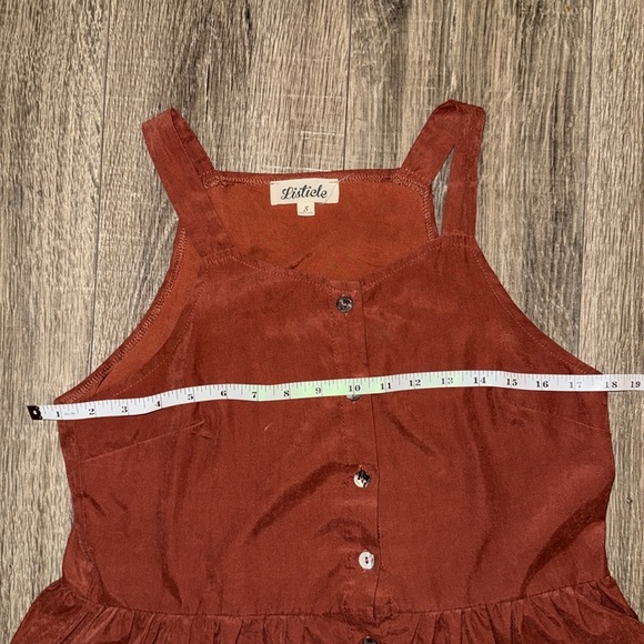 Listicle Rust Button-Up Top - Picture 6 of 8